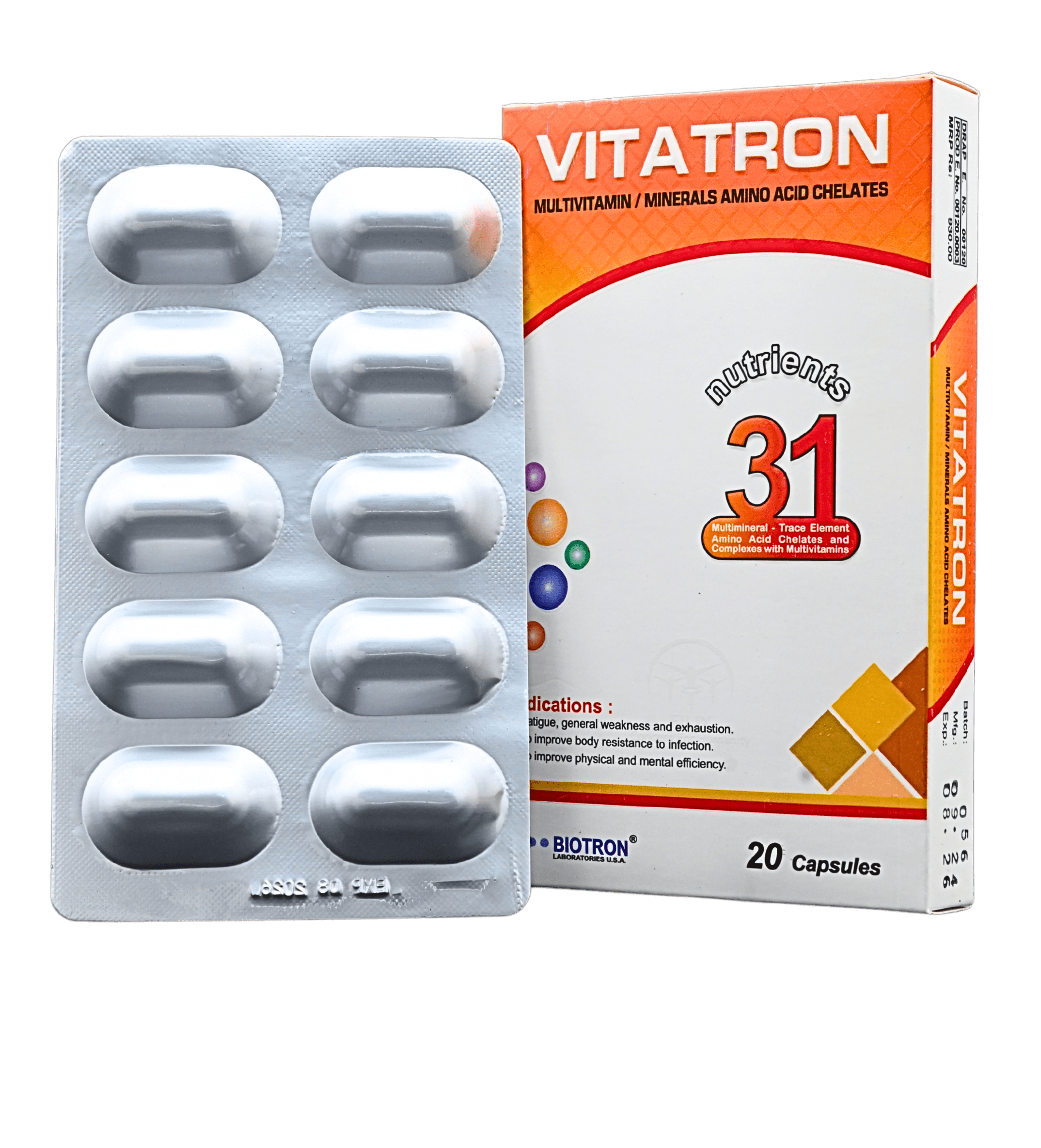 Vitatron Capsules for Bones Density  - 31 Nutrients